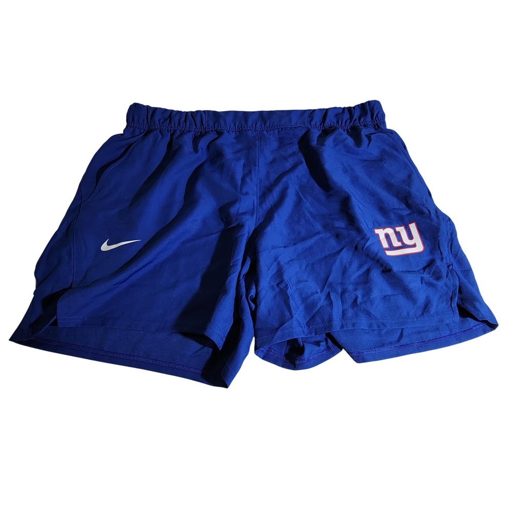Nike NFL New York Giants Dri-FIT Training Shorts Blue Mens 3XL